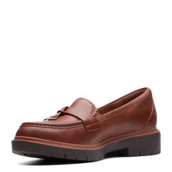 Clarks 女式 乐福鞋 westlynn bella 26174457 乐福鞋 流苏 Westlynn Bella Tan Leather 6.5