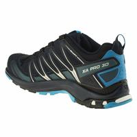 SALOMON GORE-TEX男式越野跑鞋 专业户外越野跑步装备 健步鞋男鞋 Navy BlazerHawaiian OceanDawn Blue 8.5
