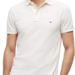 Tommy Hilfiger 汤米·希尔费格 男式 Polo 衫 短袖 1985 修身, 黄色(象牙花瓣)