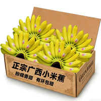 果迎鲜 正宗广西小米蕉 香蕉整箱5斤装