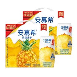 伊利 9月伊利安慕希清甜菠萝酸奶205g*12盒*1/2提整箱早餐牛奶中秋送礼