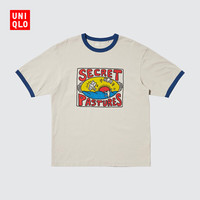 优衣库 NY POP ART UT/短袖T恤男装女装印花T恤484766 03 灰色