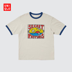 优衣库 NY POP ART UT/短袖T恤男装女装印花T恤484766 03 灰色