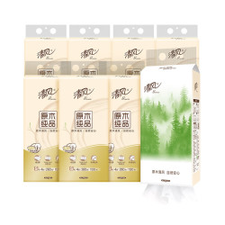 清风 悬挂式抽纸原木纯品 4层 280抽*1提
