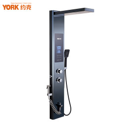约克 YK-X3黑集成热水器即热式电热水器一体式家用洗澡淋浴屏速热电热水器 5.