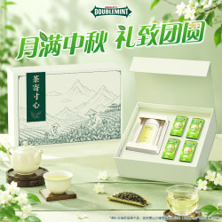 绿箭 茶寄寸心茶片薄荷糖礼盒约145.2g 润喉 中秋礼品