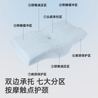 移动端:神气小鹿 双面承托护颈枕慢回弹睡眠家用颈椎区分枕头 双面承托护颈枕