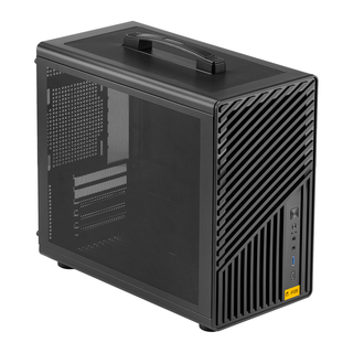 方糖机械大师 iF25 网孔版 支持240水冷 典雅黑 Matx机箱