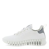 ECCO 爱步 女士灵动 Gruuv 时尚运动鞋 White Grey 37 EU Schmal