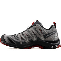 SALOMON 男式 Salomon男士Xa Pro 3d越野跑鞋 LC1550$ 越野跑鞋 耐磨 步行 Grey MonumentEbony 尺码9.5