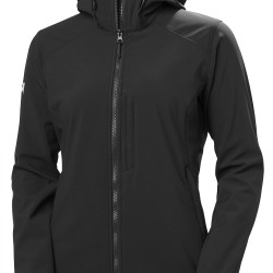 Helly Hansen 女士 paramount 连帽软壳夹克 黑色 中码