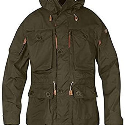 Fjällräven 瑞典北极狐 男士 工作服 1 号夹克,深橄榄色,L