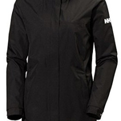 Helly-Hansen HH海丽汉森 女士 Aden长款透气连帽雨衣户外防风保暖 Black Large