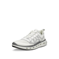 ECCO 男式 Biom 720 Breathru 系带, 白色/黑色/白色