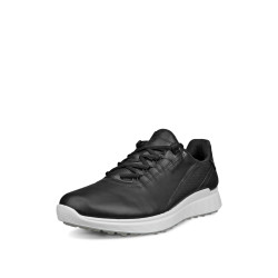 ECCO 爱步 男士 S Casual Lace Waterproof 高尔夫球鞋 黑色 44/45 EU