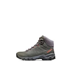 Mammut 猛犸象 女式 Nova 高帮登山鞋,Black Hot Red,38 EU