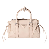 PRADA KARIN小号牛皮革手袋 洞石色