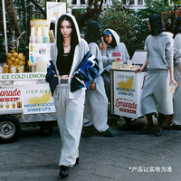 耐克 IM8085-063 STUDIO FLEECE 连帽卫衣 调色暗灰/帆白 L