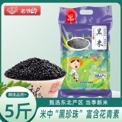 老爷岭 黑米 5斤10斤 东北香黑米 长粒农家新米