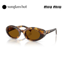MIU MIU 太阳镜女墨镜椭圆形眼镜0MU B09SF