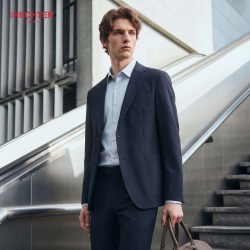 HECHTER 赫仕特上衣质感西服外套商务休闲时尚单西男
