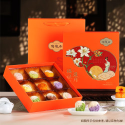 陶陶居 月饼礼盒  流心奶黄水果味700g