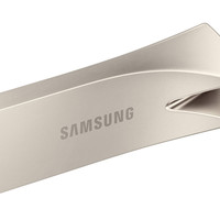 三星 USB3.2 64GB大容量U盘 金属银色 高速读取300MB/s 防水防震防磁 电脑通用优盘