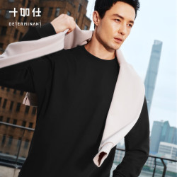 十如仕 T24-03 保暖 黑色 XS 长袖T恤