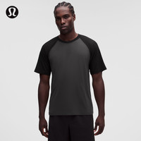 lululemon LM3GCAS 男士防晒运动短袖T恤 石墨灰/黑 M