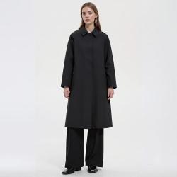 BURBERRY 女式纯棉插肩袖中长款风衣 卡姆登版型