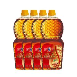 多力 压榨一级浓香花生油 400ML*4瓶