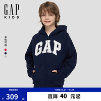 Gap 仿羊羔绒 儿童连帽卫衣 海军蓝 140 /72(10-11岁)
