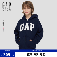Gap 仿羊羔绒 儿童连帽卫衣 海军蓝 140 /72(10-11岁)