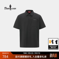 比音勒芬 户外机能面料 07黑色 S 男士POLO衫