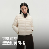 波司登 鹅绒小排骨 女短款小龟背90羽绒服立领羽绒服B260135054