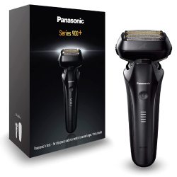 Panasonic 松下 系列 900+ 高级干湿/干式剃须刀 ES-LS6A 6 倍刀头 带线电机 黑色