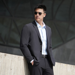 龙牙 暗行轻量便携西服 钨钢黑 XL 185/104A 男士西装