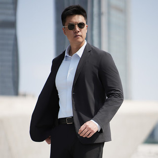 龙牙 暗行轻量便携西服 钨钢黑 XL 185/104A 男士西装