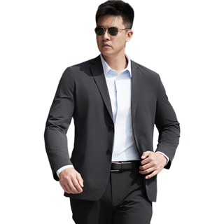 龙牙 暗行轻量便携西服 钨钢黑 XL 185/104A 男士西装
