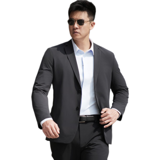 龙牙 暗行轻量便携西服 钨钢黑 XL 185/104A 男士西装