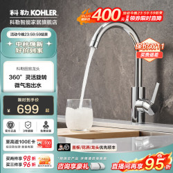 科勒 厨房韬立水龙头 家用水槽洗碗池防溅气泡水流+冷热双控