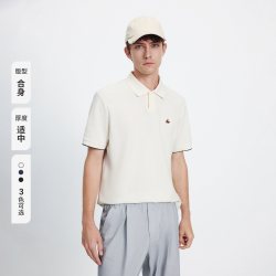 navigare 意大利小帆船白色短袖polo衫男翻领套头衫