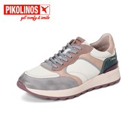 PIKOLINOS 派高雁西班牙牛皮深口圆头系带平跟拼色休闲鞋PL255303