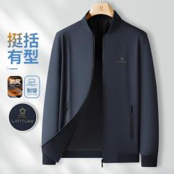梦特娇 秋冬松紧袖口防风耐磨男士夹克男士外套男