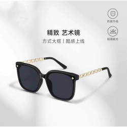男女新款太阳眼镜防紫外线偏光高档感复古大框遮阳