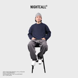 NIGHTCALL/ 断码福利改版水洗针织卫衣加绒保暖宽松秋冬男女