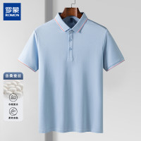 罗蒙 夏季舒适透气纯色时尚POLO衫男士休闲翻领短袖5561