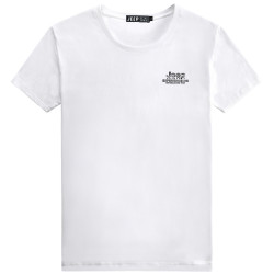 JEEP SPIRIT JEEPSPIRITT恤半袖夏季宽松卫衣男纯棉夏天短袖t恤圆领白色新款