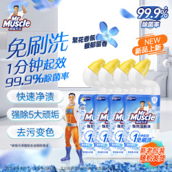 威猛先生 强效 洁厕灵 洁厕剂 丁香香型 去污渍清洁尿垢 600gX4瓶