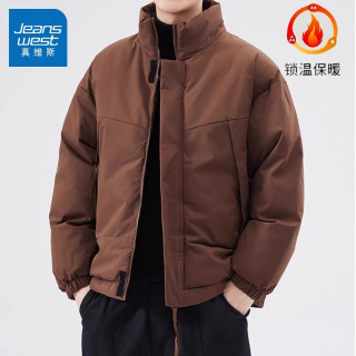 真维斯 秋冬季新款立领棉衣男士加厚保暖外套休闲外穿棉袄御寒棉服